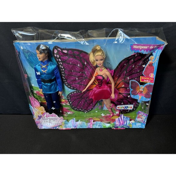 2012 Barbie Doll Mariposa and The Fairy Princess with Boy Prince NIB (dent) B-2 - Picture 11 of 12